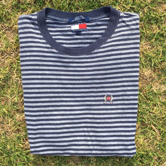 Tommy Hilfiger Tops - Tommy Hilfiger Striped Crest Tee